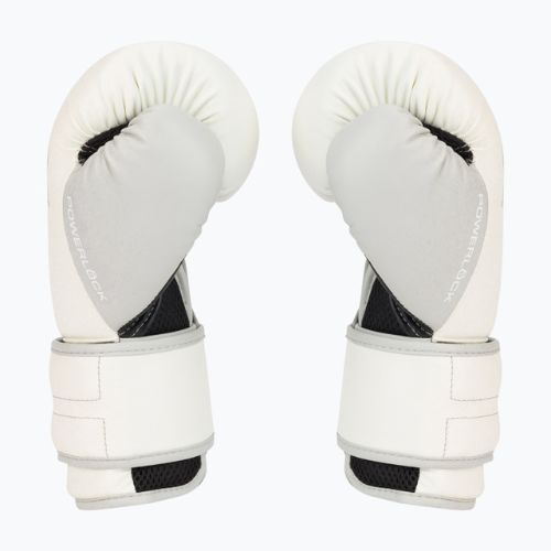 Everlast Powerlock Pu guantoni da boxe uomo bianco EV2200