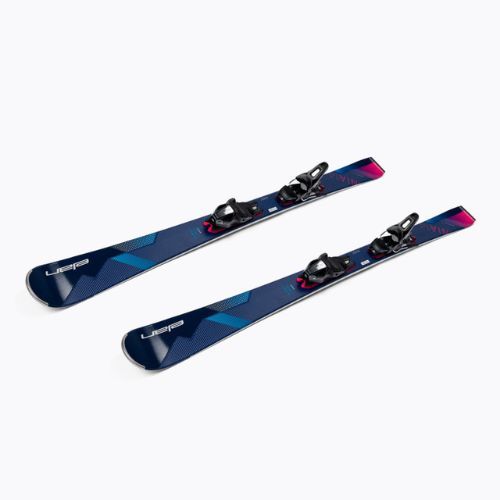 Sci da discesa femminile Elan Insomnia 14 TI PS + attacchi ELW 9 blu/rosa