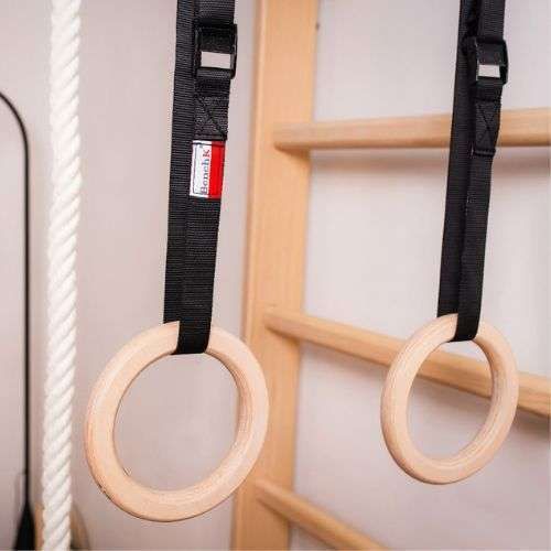 Set di accessori da ginnastica per bambini BenchK in legno naturale A/204