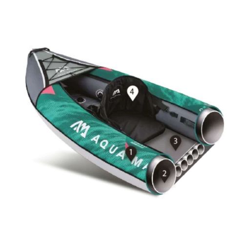 Aqua Marina Laxo Recreational Kayak 10'6" 2021 Kayak gonfiabile per 2 persone