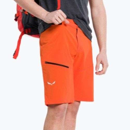 Pantaloncini da trekking da uomo Salewa Pedroc Cargo 2 rosso/arancio