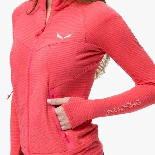 Felpa trekking donna Salewa Pedroc calypso coral mel