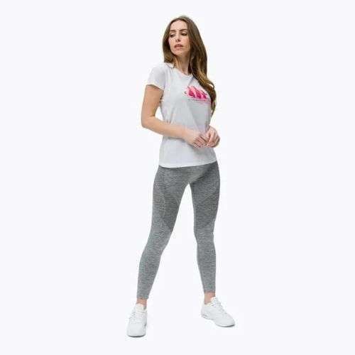 Maglietta trekking donna Salewa Lines Graphic Dry bianco ottico