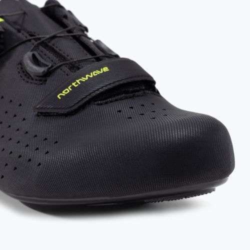 Northwave Core Plus 2 scarpe da strada uomo nero/giallo fluo