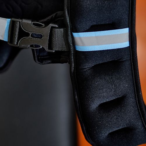 TREXO WV-05 Gilet per allenamento con i pesi da 5 kg nero