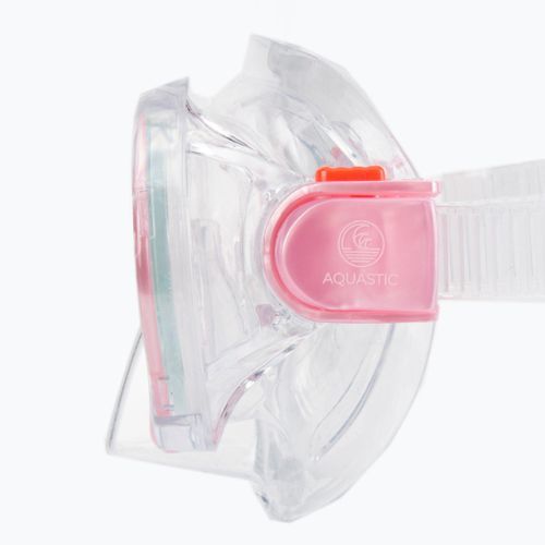Set da snorkeling per bambini AQUASTIC MSK-01R rosa
