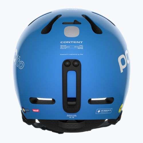 Casco da sci per bambini POC POCito Fornix MIPS blu fluorescente