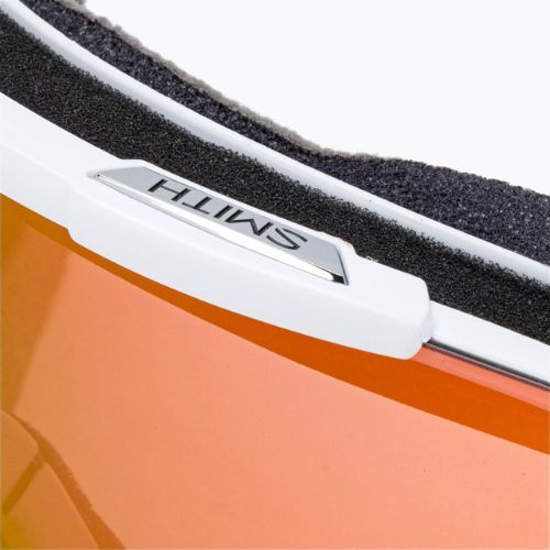 Smith Squad white vapor/chromapop photochromic red mirror occhiali da sci