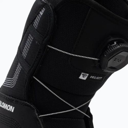 Scarponi da snowboard per bambini Salomon Project Boa nero/bianco