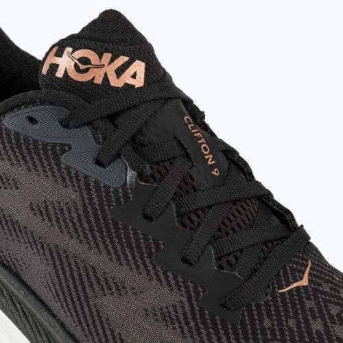Scarpe da corsa da donna HOKA Clifton 9 nero/rame