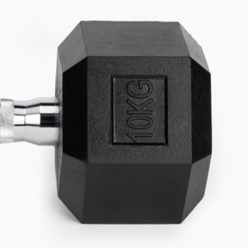 Manubri gommati TREXO Hex da 10 kg