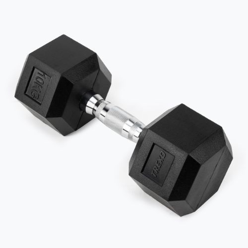 Manubri gommati TREXO Hex da 10 kg