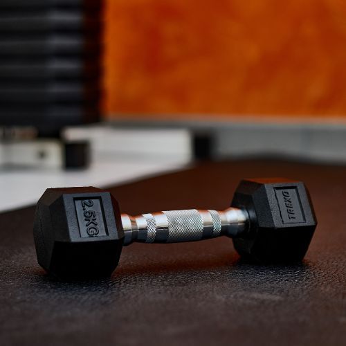 Manubri gommati XTREXO Hex 2,5 kg