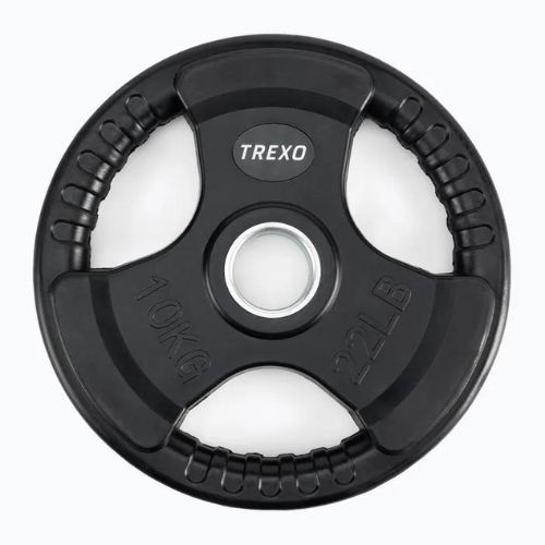 XTREXO RW10 10 kg peso in ghisa gommata nera