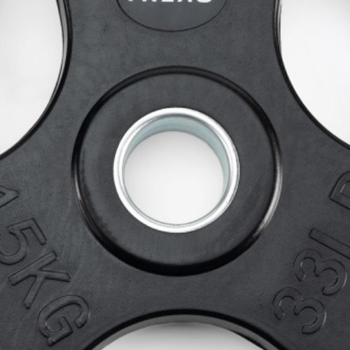 XTREXO RW15 15 kg peso in ghisa gommata nera