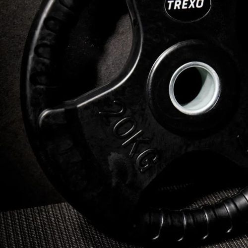 XTREXO RW20 Peso in ghisa gommata da 20 kg nero