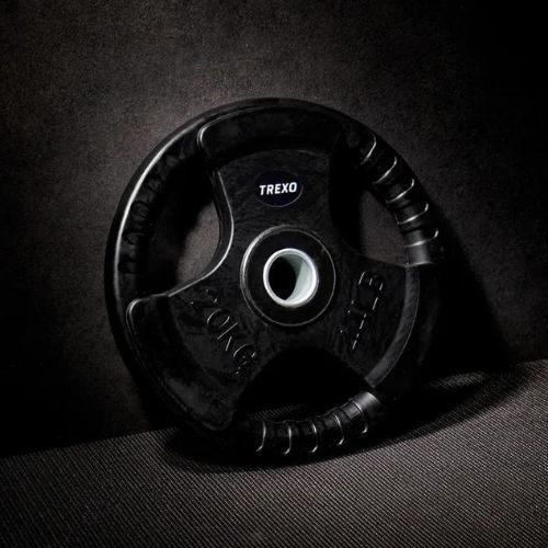 XTREXO RW20 Peso in ghisa gommata da 20 kg nero