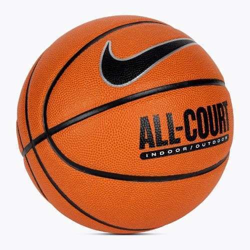 Nike All Court 8P sgonfiata ambra / nero / argento metallico basket dimensioni 5
