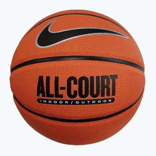 Nike All Court 8P sgonfiata ambra / nero / argento metallico basket dimensioni 5