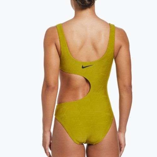 Costume intero Nike Block Texture moss da donna
