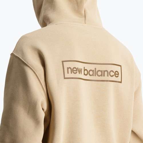 Felpa New Balance Essentials Winter Hoodie da uomo con cappuccio e incenso