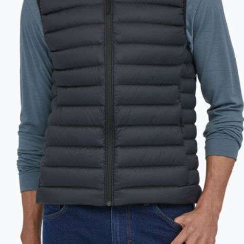 Maglione da uomo Patagonia Down senza maniche nero