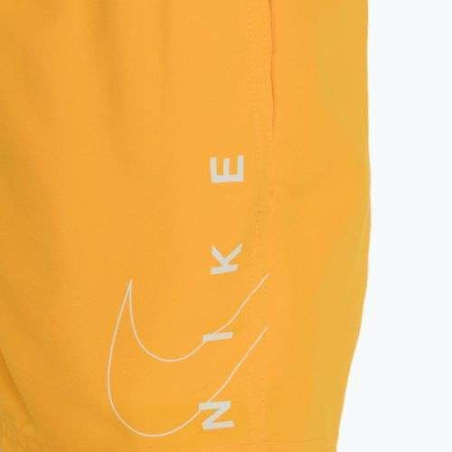 Pantaloncini da bagno Nike Split Logo 4" Volley laser arancione per bambini
