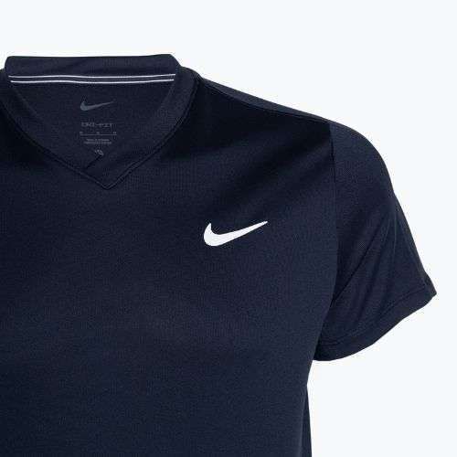 Maglietta da tennis Nike Court Dri-FIT Victory ossidiana/ossidiana/bianca da uomo