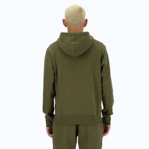 Felpa con cappuccio New Balance Core Fleece Uomo, muschio scuro