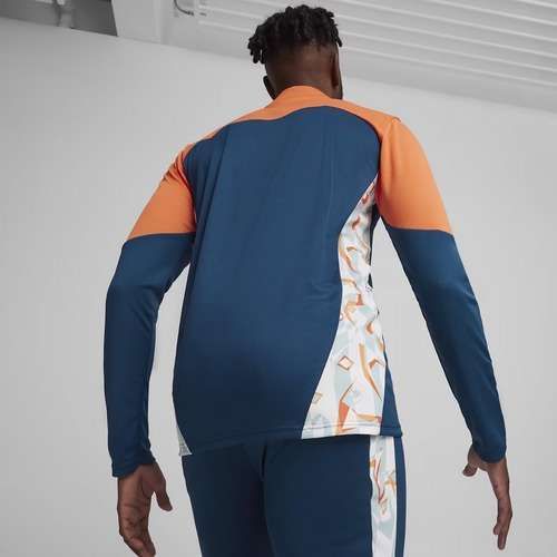 Felpa PUMA Neymar Jr Creativity Football Uomo 1/4 Zip Top oceano tropicale/calore caldo