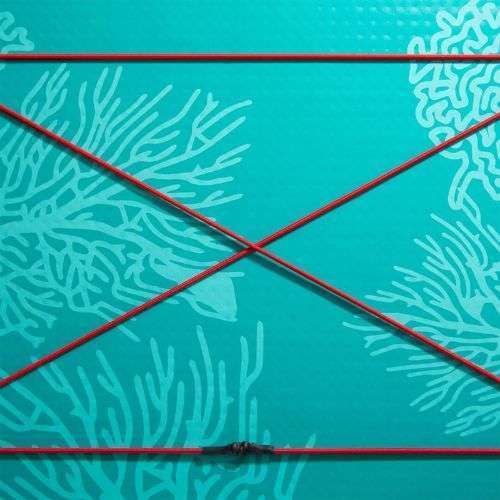 SUP ABSTRACT Coral 10'6'' tavola topazio