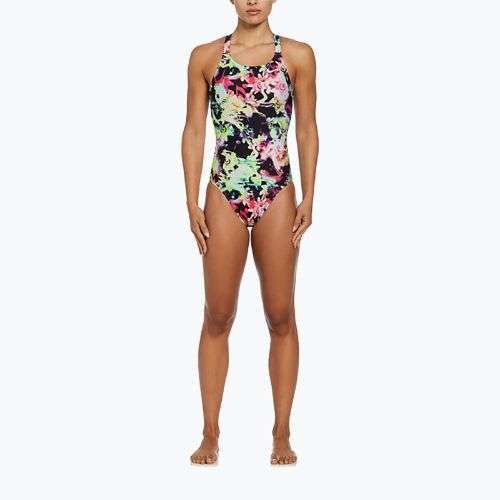 Costume intero da donna Nike Hydrastrong Multi Print Fastback rainbow