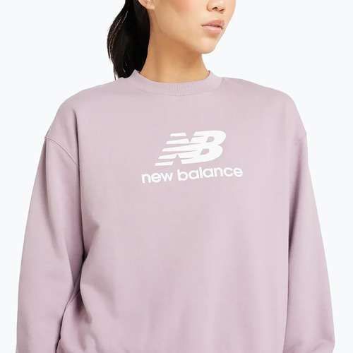 Felpa New Balance French Terry Stacked icewine da donna