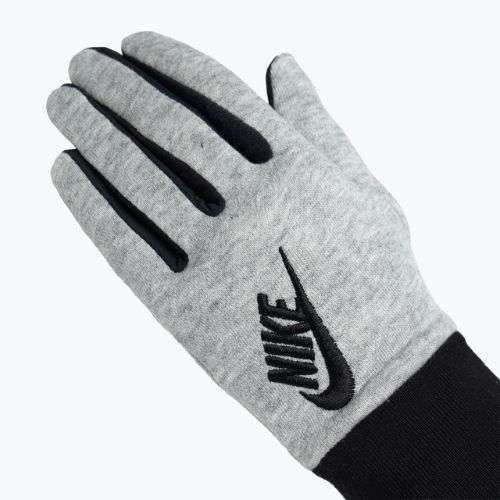 Guanti da corsa Nike Club Fleece donna grigio erica/nero/nero
