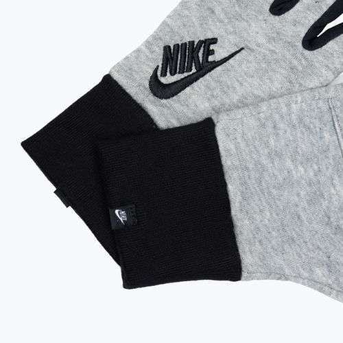 Guanti da corsa Nike Club Fleece donna grigio erica/nero/nero