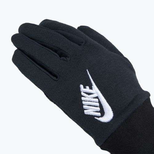 Guanti da corsa Nike Club Fleece da donna, bianco/nero