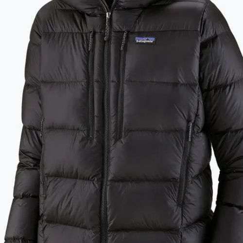 Felpa con cappuccio da uomo Patagonia Fitz Roy Down Hoody nero