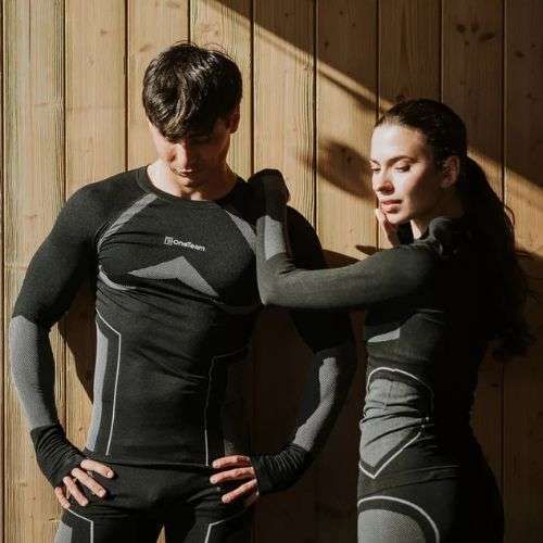 Intimo termico OneTeam Achill Set uomo nero