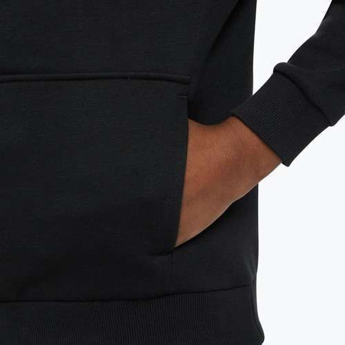 Felpa con cappuccio Nike Club Fleece da bambino, nero/bianco