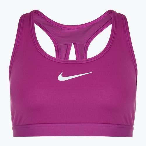 Reggiseno da allenamento Nike Swoosh High Support fucsia caldo / fucsia caldo / bianco