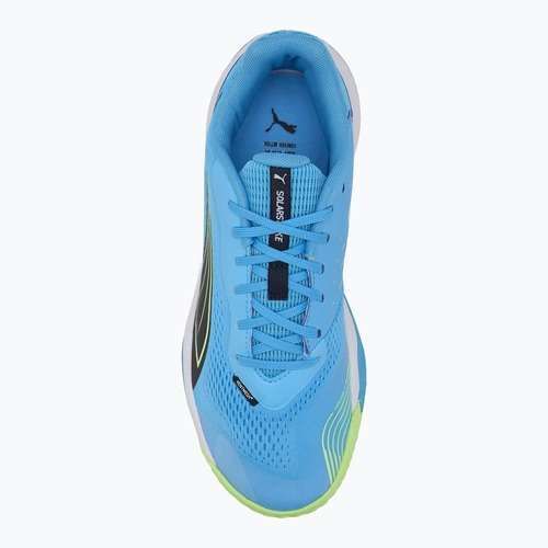 Scarpe sportive indoor da uomo PUMA Solarstrike III blu luminoso/club navy/mela frizzante