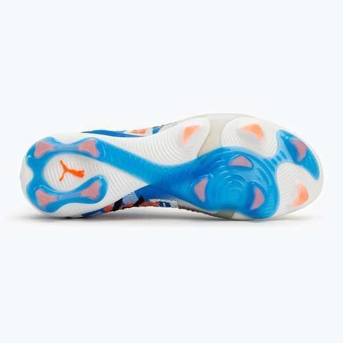 Scarpe da calcio da uomo PUMA Future 8 Ultimate Forever FG bianco/ultra blu/grigio piuma/puma nera/rosso brillante