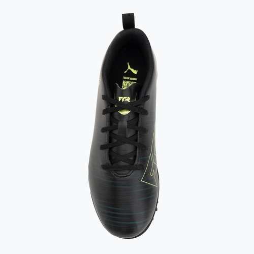 PUMA Future 8 Play TT Jr bambini scarpe da calcio puma nero / luce frizzante / terreno verde