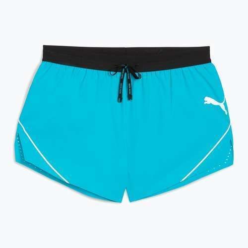Pantaloncini da corsa PUMA Raceday Ultrawave 3" Split speed blu da uomo