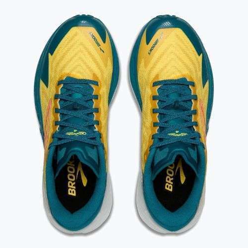 Brooks Catamount 4 scarpe da corsa uomo mela cotogna/celeste/neo ember
