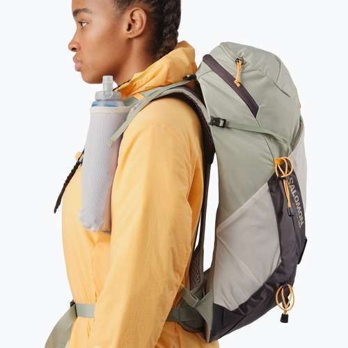 Zaino da trekking Salomon Aerotrek 18 l da donna M-L seagrass/nuvola d'argento/nine iron