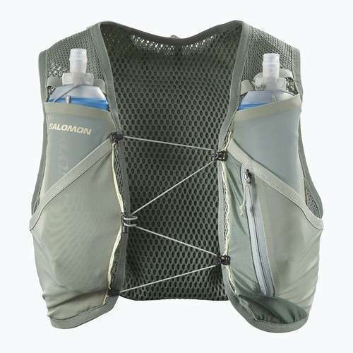 Salomon Active Skin 4 Set gilet da corsa corona d'alloro/tappeto/lavaggio aloe