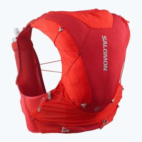 Gilet da corsa Salomon ADV SKIN 12 Set flame scarlet/haude red