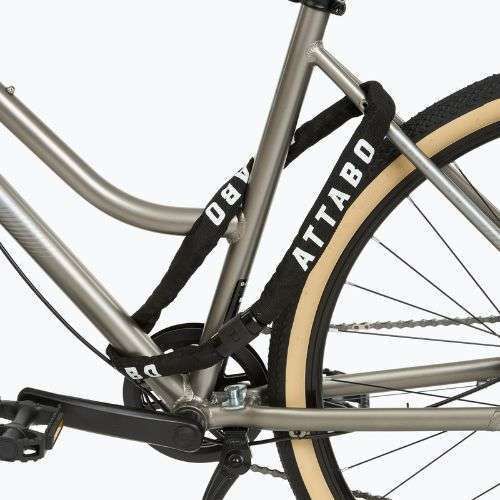 ATTABO C.100 lucchetto per bicicletta 6 mm catena nero