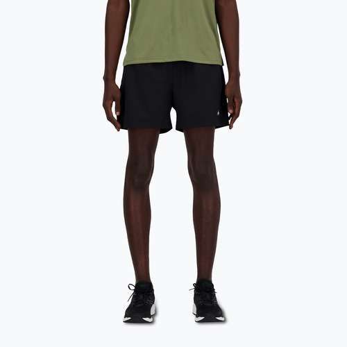 Pantaloncini da corsa New Balance Sport Essential foderati 5" da uomo, nero